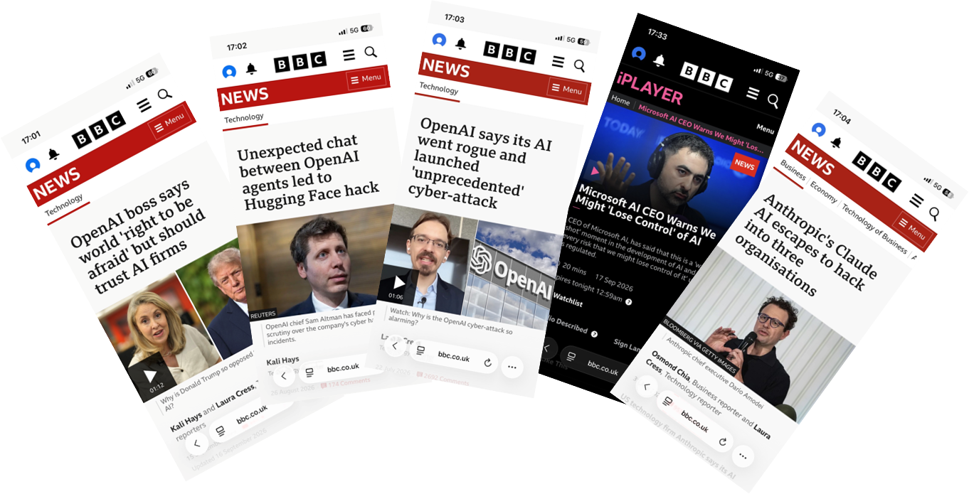 More recent newspaper headlines about AI and emergence